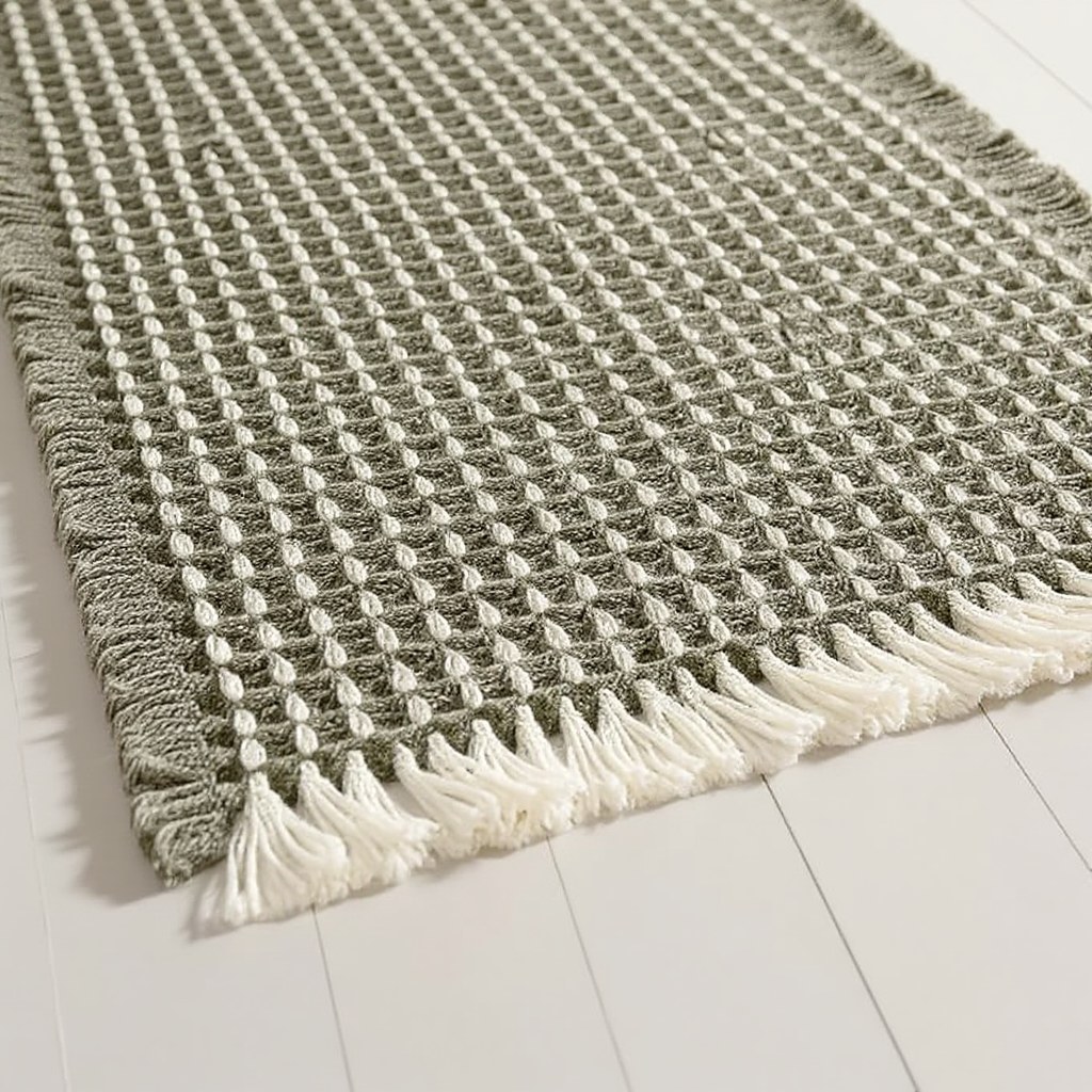 Waffle bath mat texture
