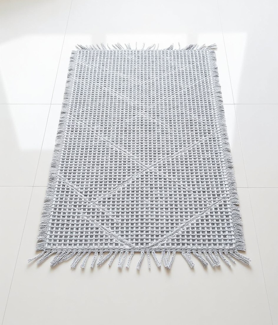 Pattern waffle bath mat