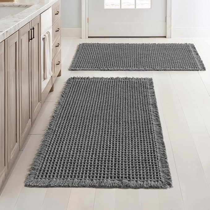 Premium 1000gsm waffle bath mat
